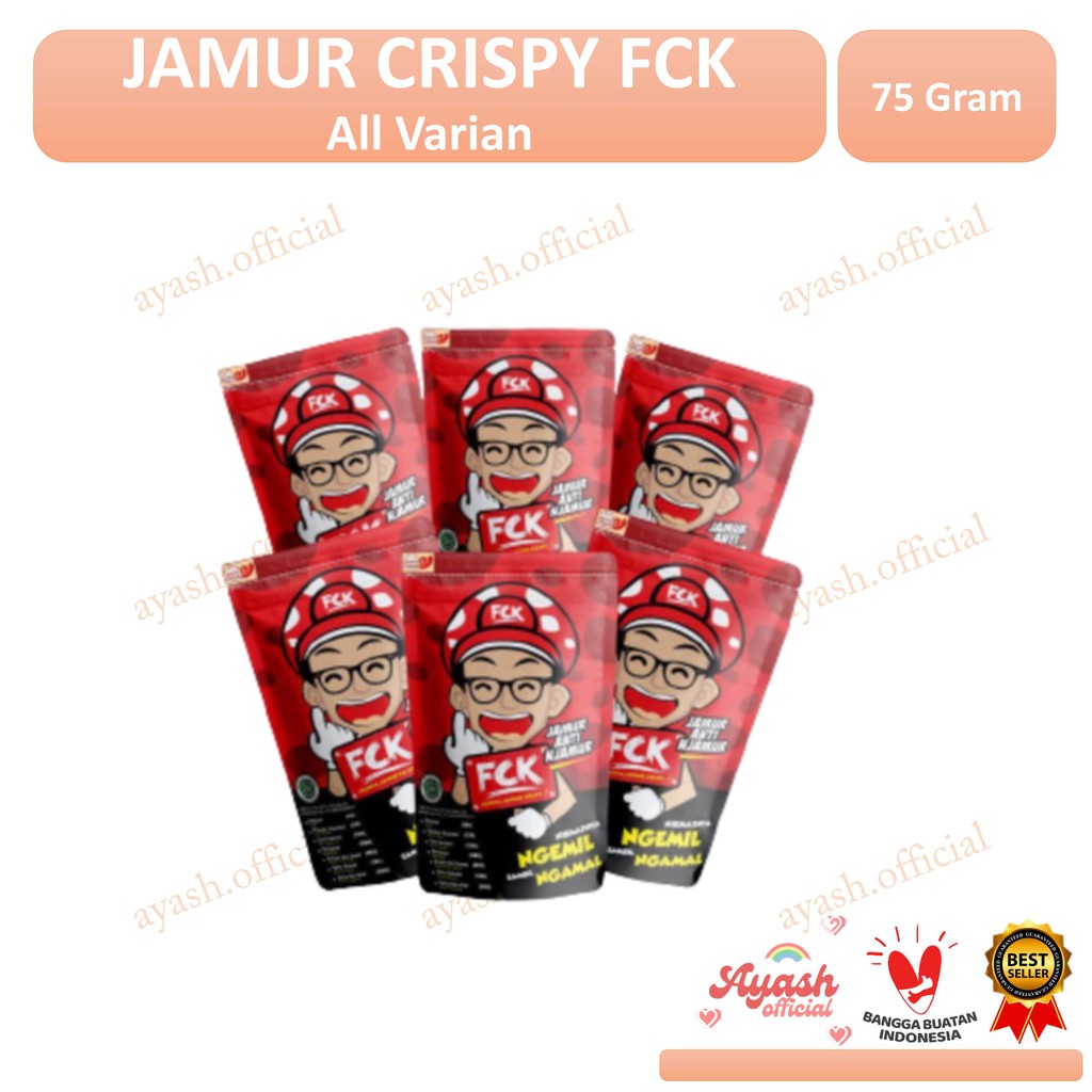 

Kripik Jamur FCK - Original spicy balado sapi panggang ayam panggang barbeque balado pedas