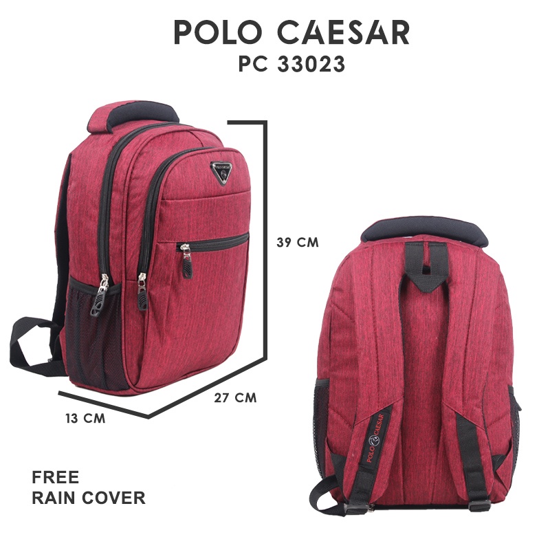 [KLIKTAS] Tas Ransel Unisex - Ransel Polo Caesar 33023-Ransel Backpack Sekolah