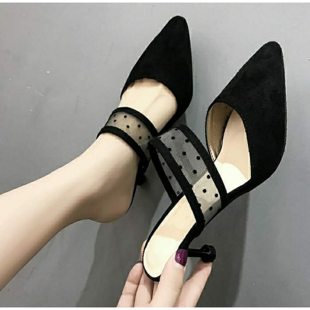 Shoeponic - Casual Women Heels Mules 7cm - &quot;Nikie&quot;