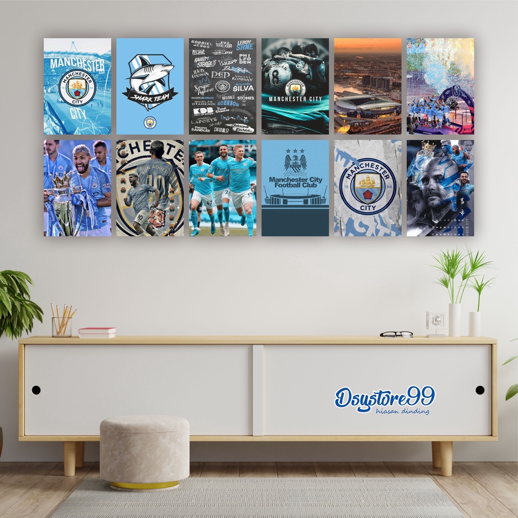 15PCS Poster Manchester CIty