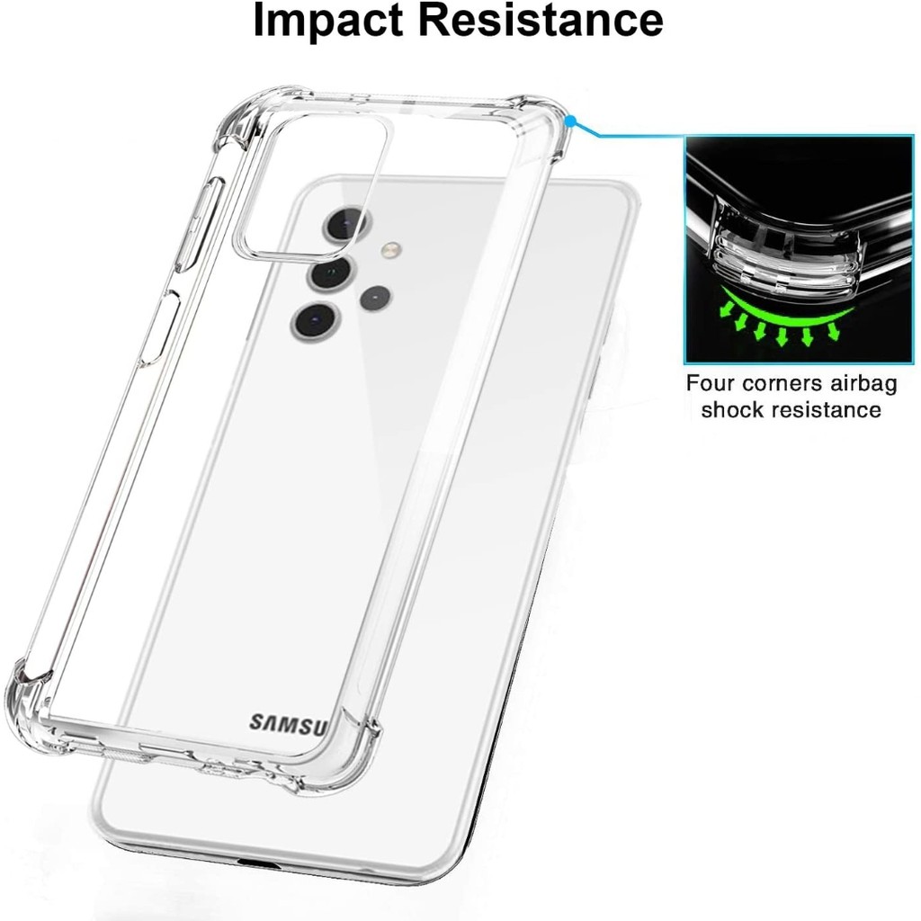 anticrack Samsung A13 A33 A73 A22 A32 A52 A72 A51 A71 A21S case cover anti crack fuze acrylic