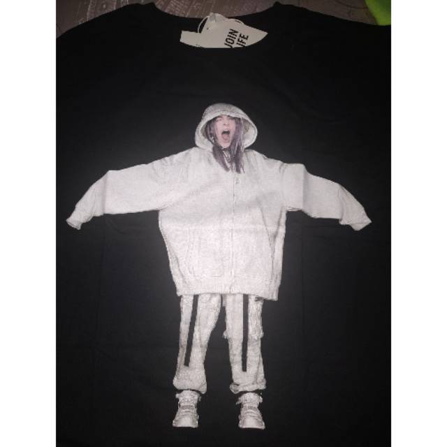 bershka billie eilish kaos kaus size L murah original ori 100% merchandise merch