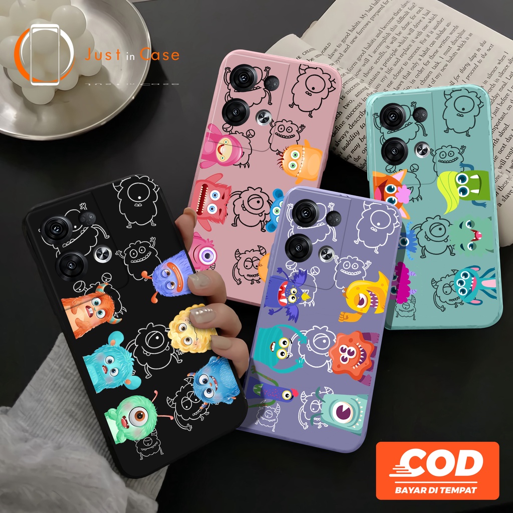 Case Macaron Softcase TPU (UV18) Oppo A55 A95 4G 5G A74 A16 A15 A15s A54 A53 A52 A92 A5 9 2020 RENO 7 6  5 5F 4 4F A5S A12 A7 A1K F5 F7 F9 F11 PRO A3S CUTE LUCU