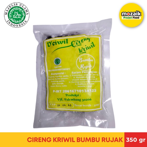 Kriwil Cireng Bumbu Rujak 350 gr Frozen Mart Frozen Food Palembang