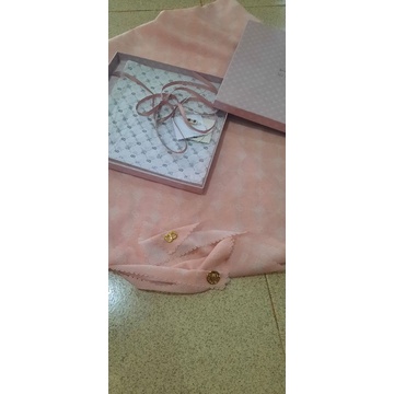 preloved buttonscarves xanadu monogram blush