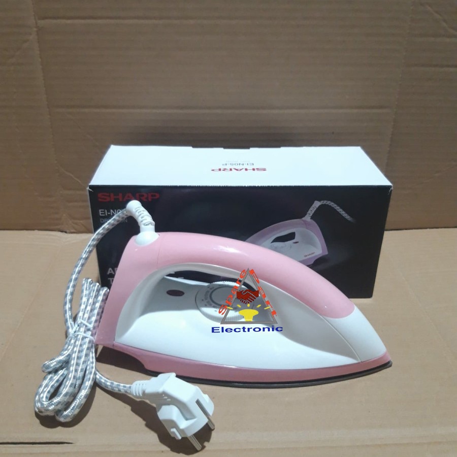 SETRIKA SHARP EI-N05-P SETRIKA LISTRIK AUTOMATIC DRY IRON (Warna Random)