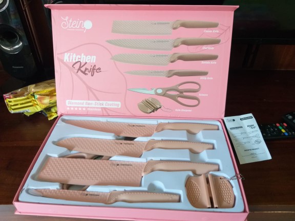 Stein Diamond Knives Set Steincookware 6 In 1 Pisau Dapur Set