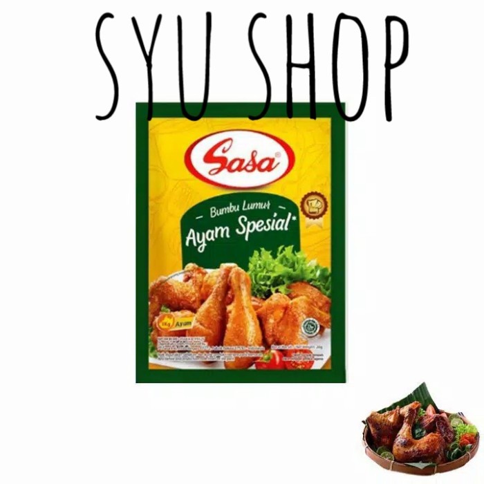 

MURAH Sasa larasa tepung bumbu rendam lumur ayam spesial spicy wing 26 gr