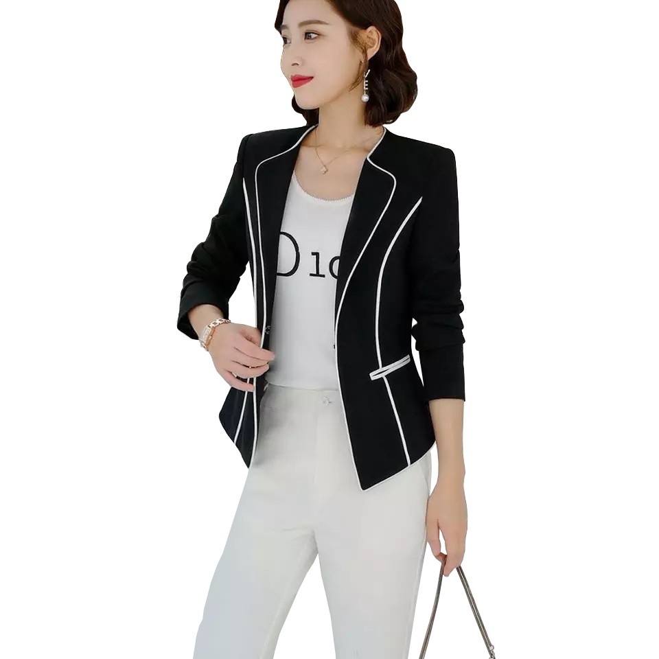 Blazer Kerja Kantor Wanita Gaya Korea Cantik Murah Terbaru - XSHOP Lecia