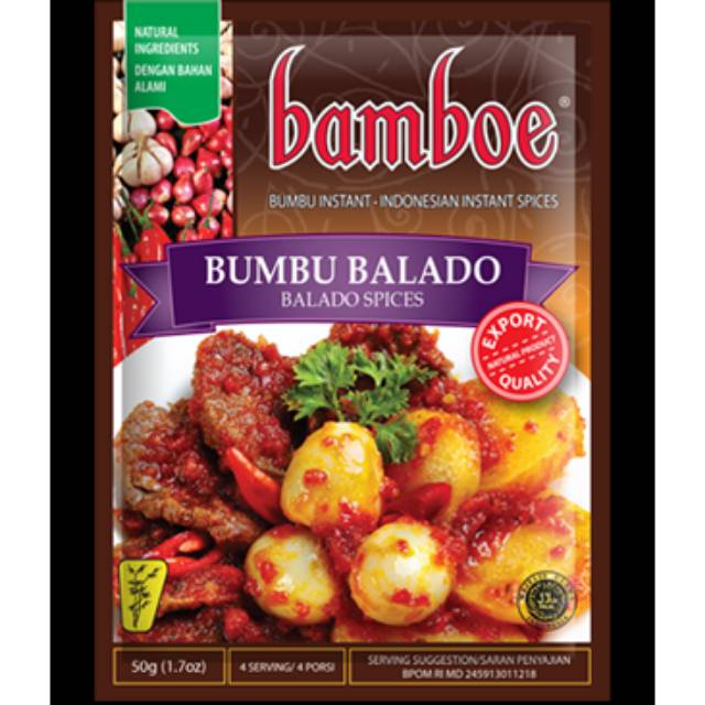 

Bumbu instan BAMBOE rasa Balado