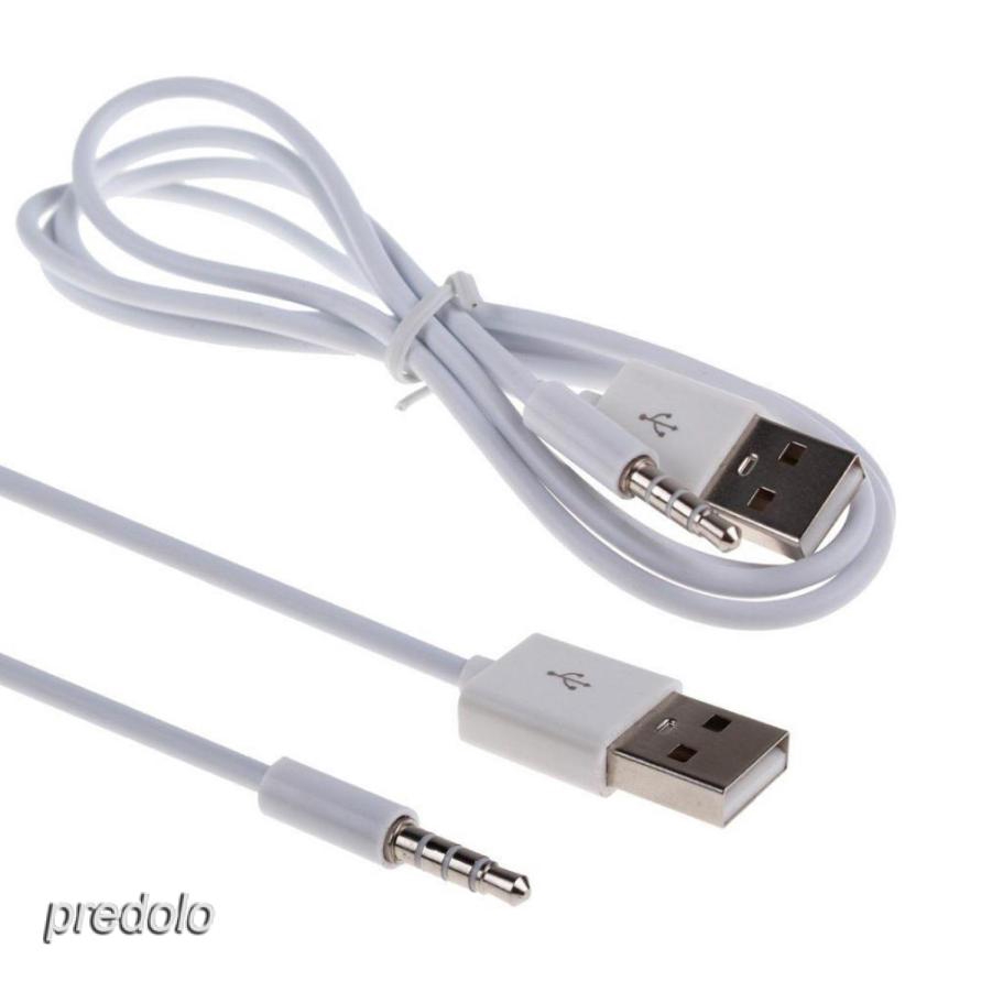 3.5mm AUX Audio Plug Jack to USB 2.0 Male Converter Cable Data Cable