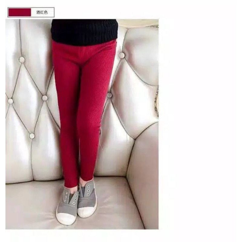 Medan Termurah For 2-9y girls Leging knit Anak import Legging cantik