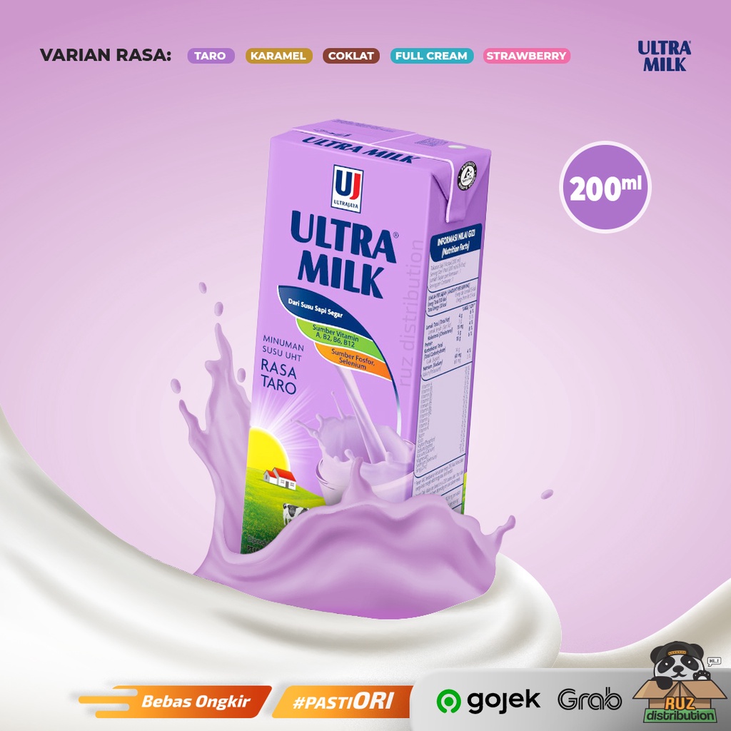 Susu Ultra Milk 200ml - Susu UHT Ultra Milk