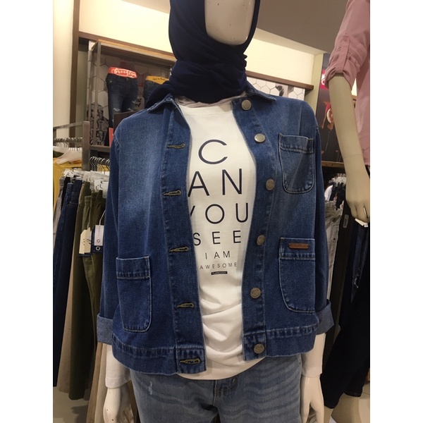 Jaket jeans wanit, jaket jeans wanita FLAMOUSH BY C2 100% original
