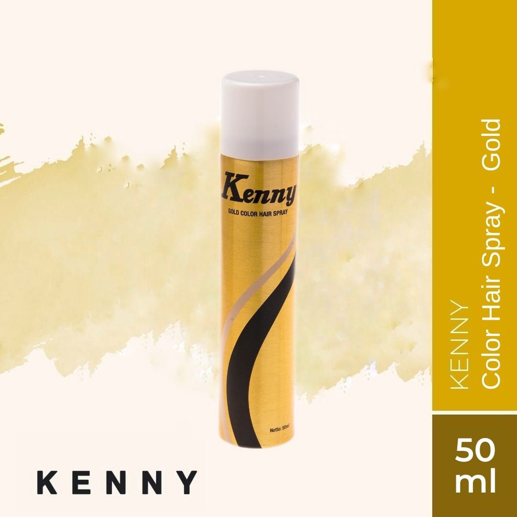Jual Kenny Hair Color Spray Gold 50ml Shopee Indonesia