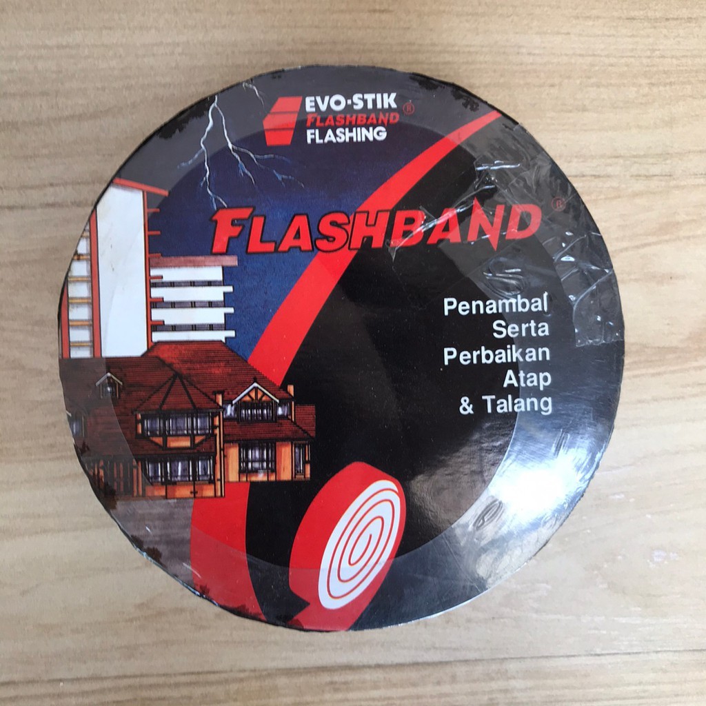 FLASHBAND 5 cm LAKBAN LEM ATAP SENG ASBES ANTI BOCOR TAMBAL PENAMBAL ATAP GENTENG ASBES TALANG SENG
