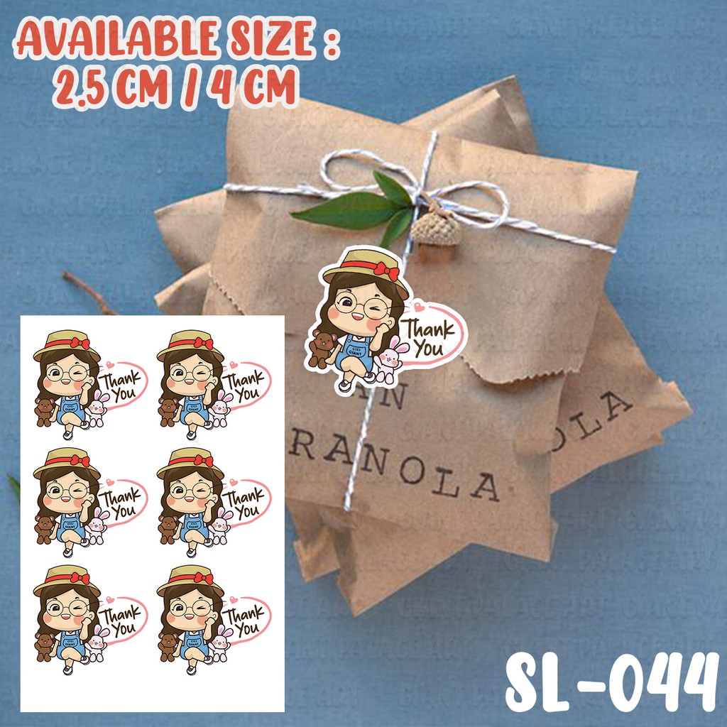 

135 PCS LABEL PRODUK / THANKYOU STICKER / STICKER THANK YOU MURAH SL 044