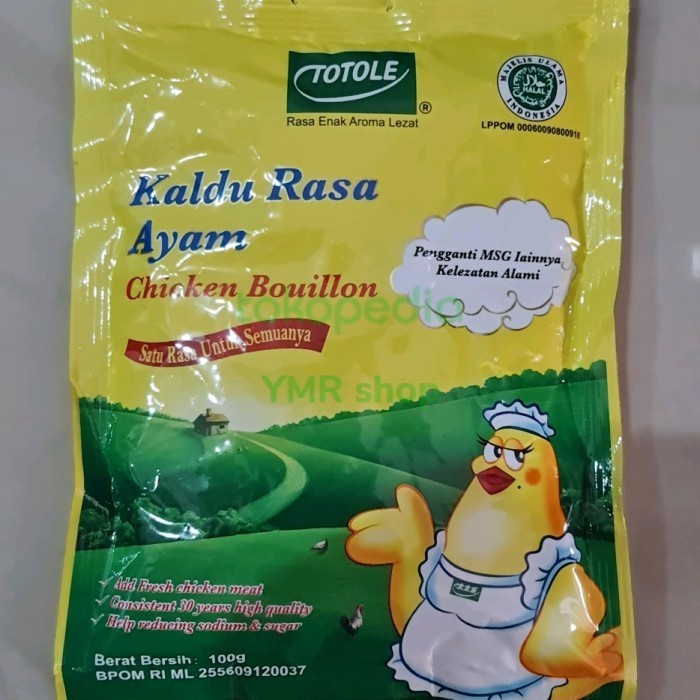 Totole Penyedap Rasa Kaldu Ayam Chicken Bouillon Halal 100Gr 100 Gram 100Gram