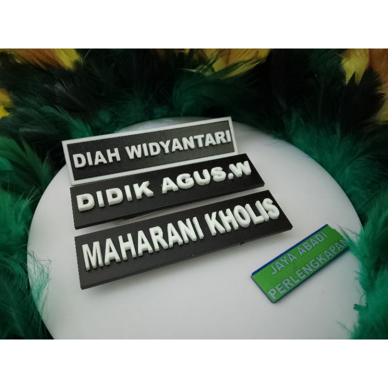 

NAME TAG Papan Nama Text Timbul Dan Non Timbul