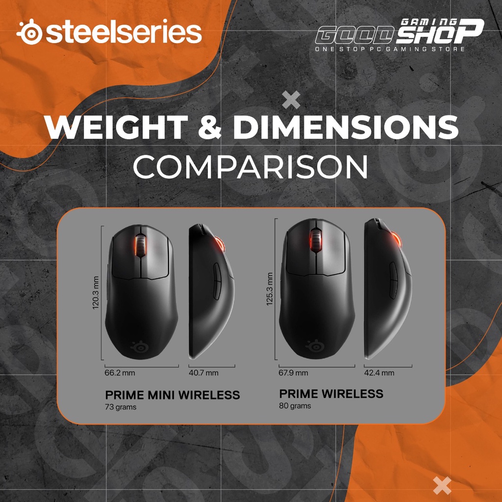 Steelseries Prime Mini - Dongle Quantum 2.0 Wireless - Gaming Mouse