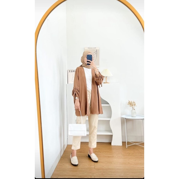 CARDIGAN WANITA SERUT OUTER WEAR CRINCLE KARDIGAN CRINKLE AIRFLOW OOTD REMAJA