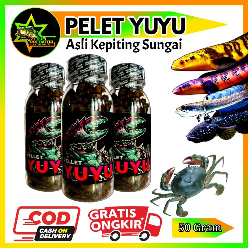 Pelet YUYU 50gr Kepiting Sungai By GFS Original