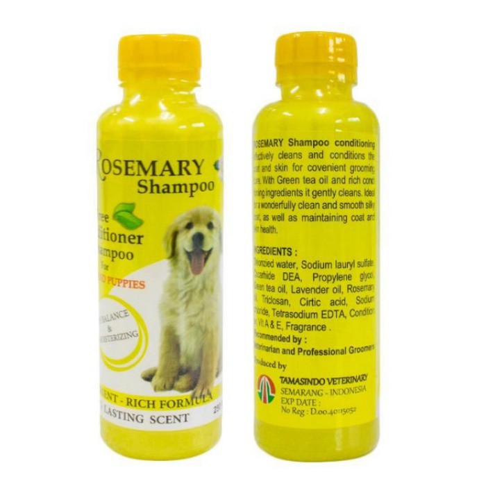 Shampo Anjing ROSEMARY Dog Shampoo Conditioner Bulu Lembut dan Kembang