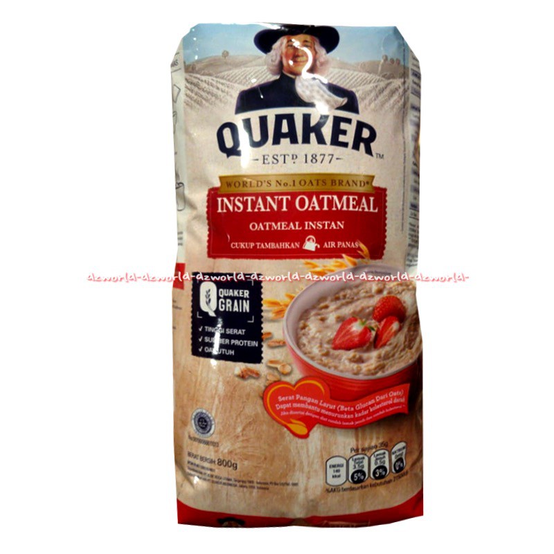 Quaker Instant Oatmeal Instan Kuarker Kuaker Sereal Tepung Bubuk 800gr Indonesia