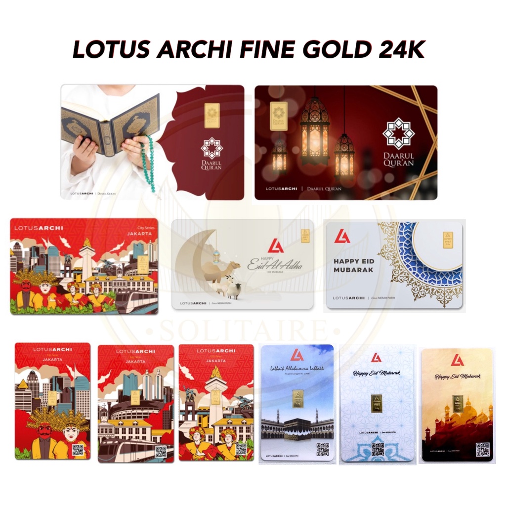 Grosir (SSC) Lotus Archi LM Gift/Kado EID Al Adha Mubarak Lebaran Idul Fitri/Barakallahu/Labbaik/0,5