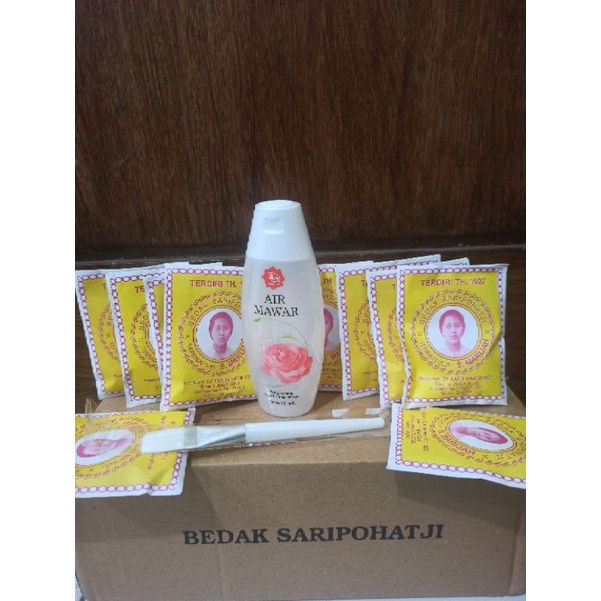 Jual Paket Masker Saripohatji 10 Sachet Viva Air Mawar Andkuas Shopee