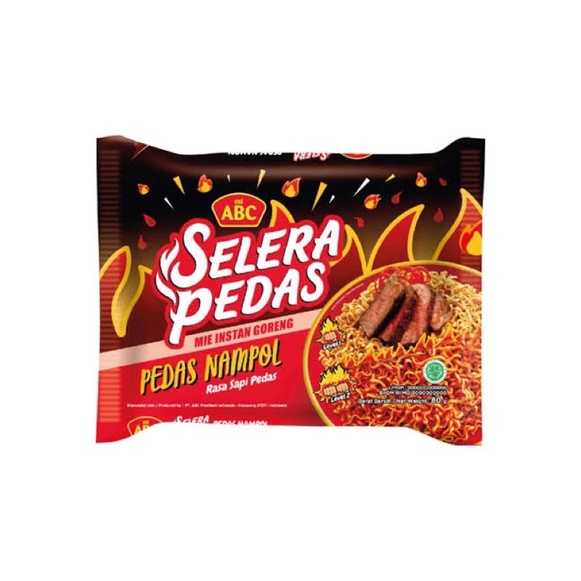 

MIE ABC SELERA PEDAS NAMPOL 80GR