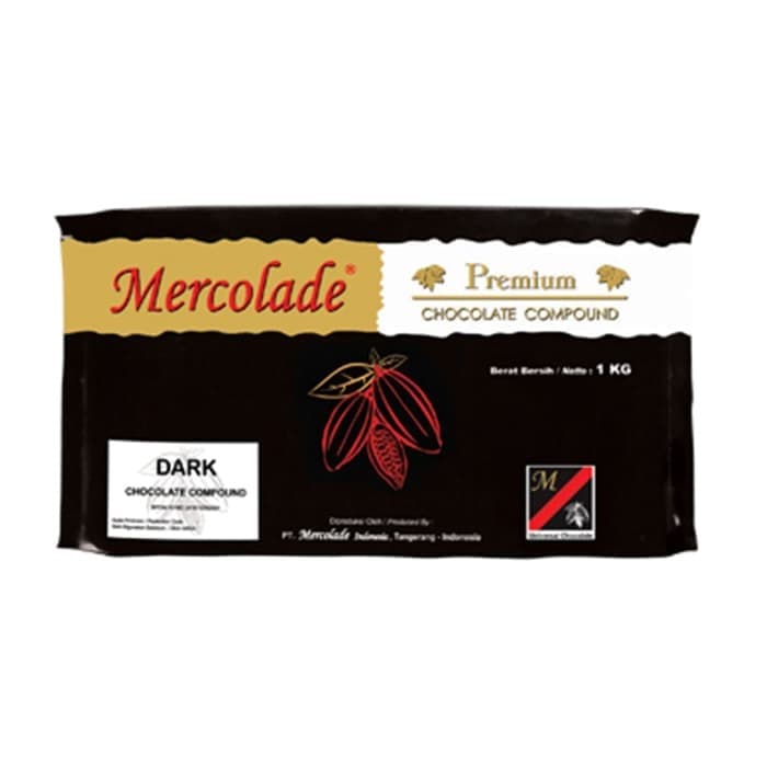 Mercolade premium DARK Compound 1 kg / coklat batang / cokelat blok dark