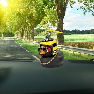 Ornamen Bebek Jahe Hitam Daun Perak Tiga level Kepala Bambu Capung Untuk Mobil #2