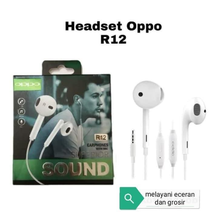 BOS - HANDSFREE R12 BRANDED | HEADSET/HEDSET/HF/HENSET SUARA SUPER MANTAP