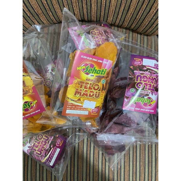 KERIPIK TELO / UBI UNGU / UBI MADU / OLEH-OLEH KHAS MALANG MURAH