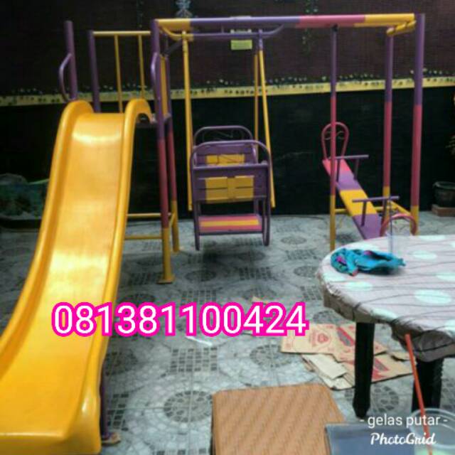 Mainan set perosotan ayunan jungkitan playground anak free ongkir jkt dn bekasi