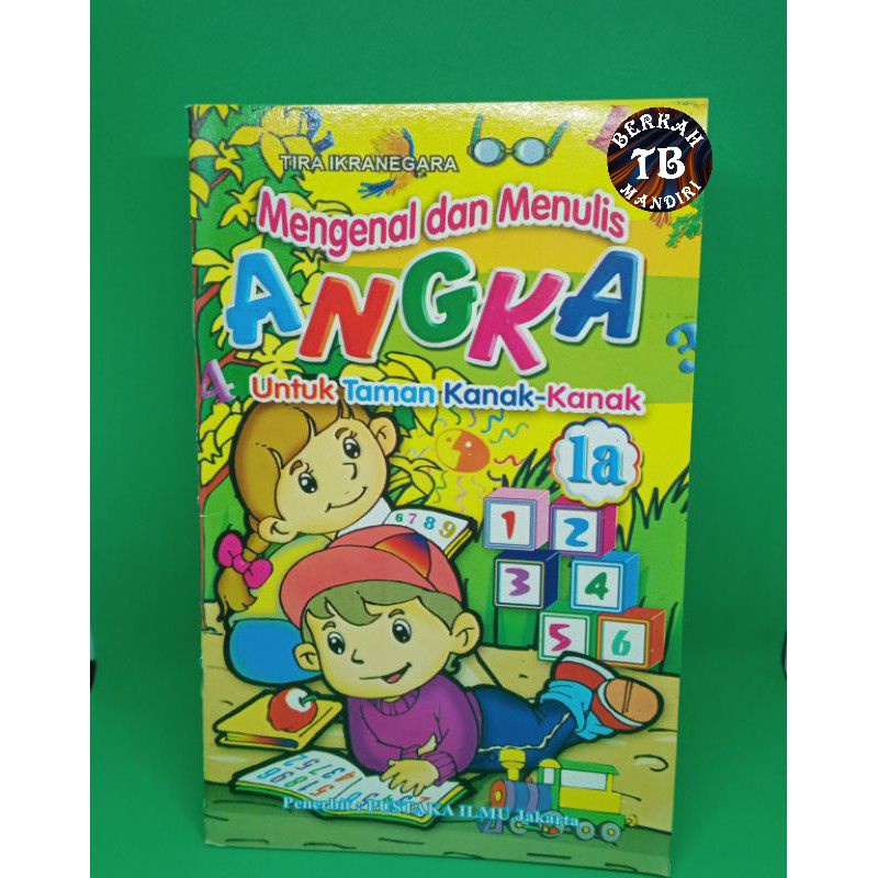buku mengenal dan menulis angka 1A 32 halaman (15×25cm)