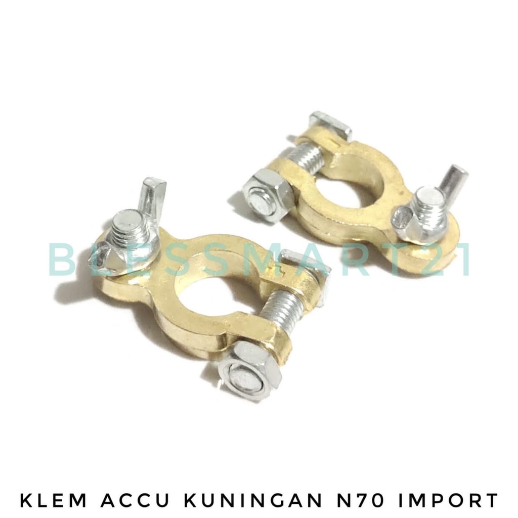 KEPALA AKI KUNINGAN BESAR N70/KLEM AKI KUNINGAN N70 IMPORT