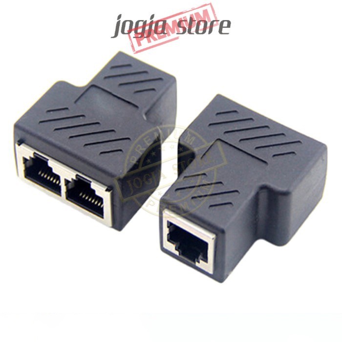 Splitter LAN RJ45 LAN Ethernet Network Connector Splitter 1 to 2