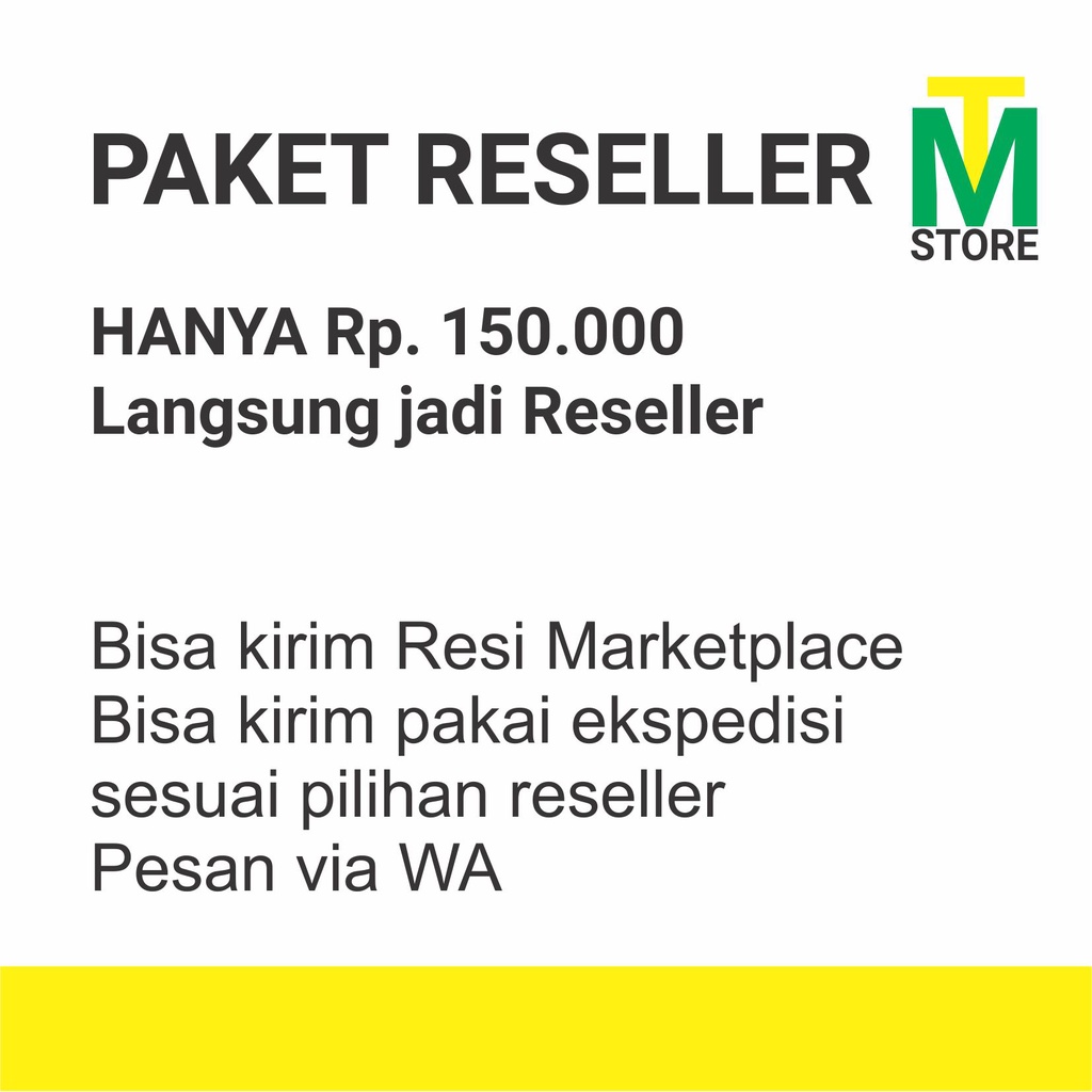 PAKET RESELLER TAMIANG STORE / Paket Keagenan Produk Tamiang Store