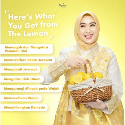 Masker Wajah Reglow 3 in 1 Ultimate Glow Sheet Mask Jeju Lemon