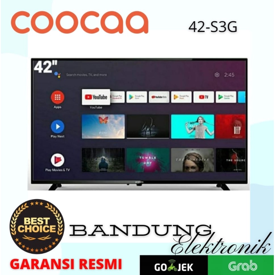 LED TV COOCAA 42 Inch 42S3G Smart Android 9.0