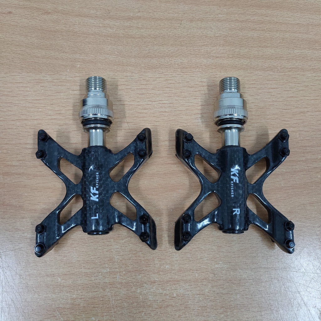Pedal Quick Release KFISHER carbon premium quality black glossy
