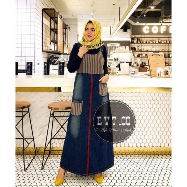 Overall jeans salur original  EVT.co