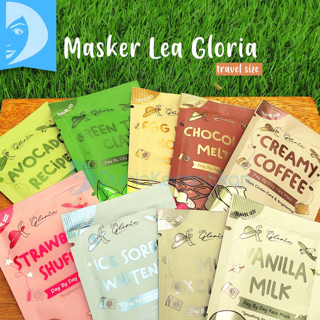 Masker Wajah Organik Lea Gloria / Masker Wajah BPOM / Masker Lea Gloria Travel Size / LeaGloria Wash Of Mask