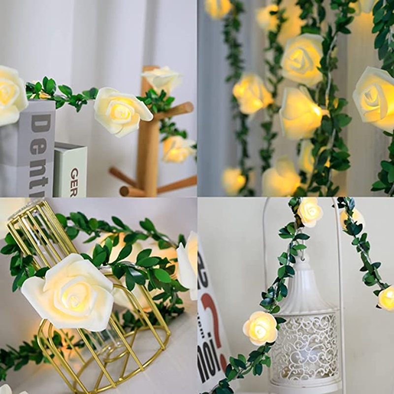 Lampu Ramadhan Lampu Bunga Mawar Led Lampu Hias Bunga Mawar Lampu String Dekorasi Pesta Pernikahan