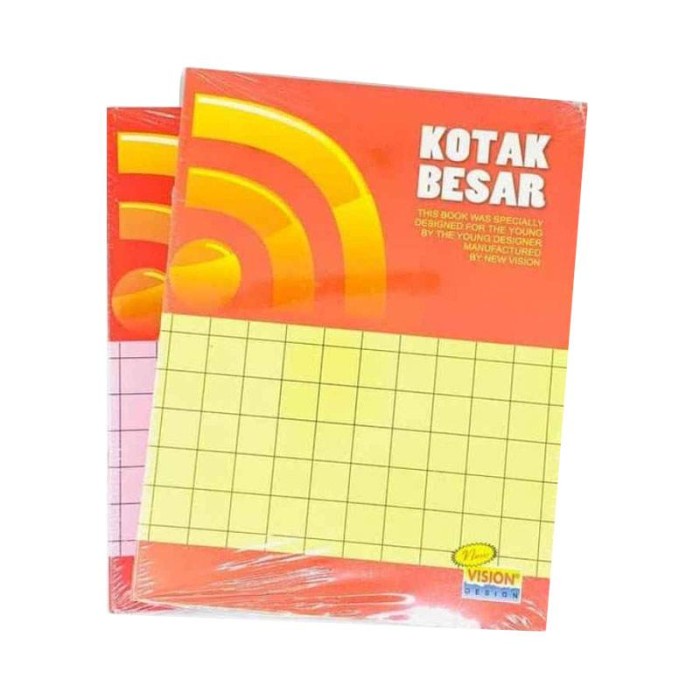 

Update Buku Tulis Kotak Besar Mandarin ( Pack ) Terbatas