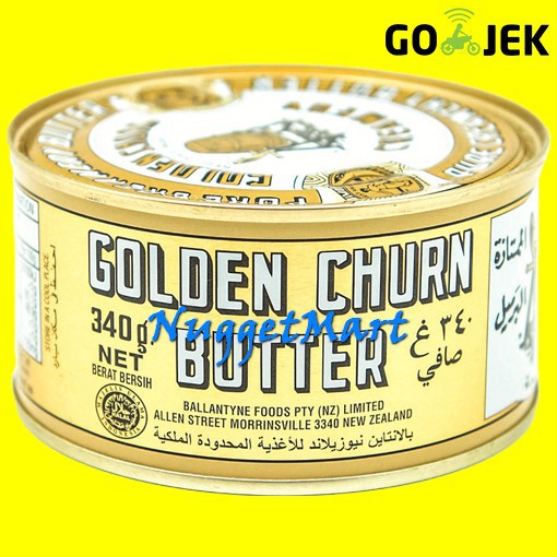 

GOLDEN CHURN BUTTER SALTED CANNED 340 GR