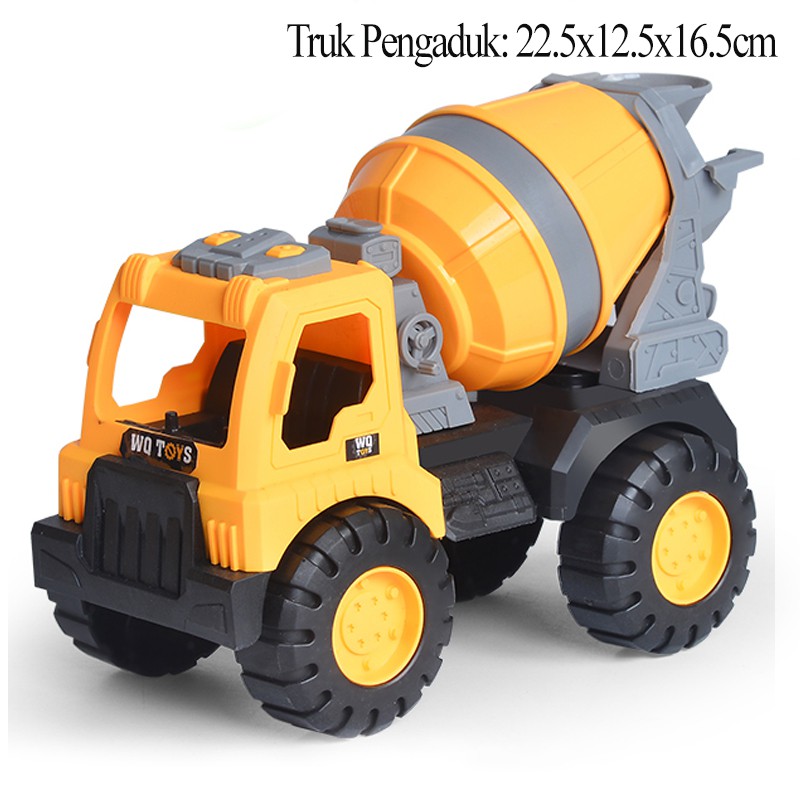 Truk Mainan Bulldozer Sandpit Truk Konstruksi Excavator Anak-anak Hadiah Mainan Anak Laki-Laki-Truk Pengaduk