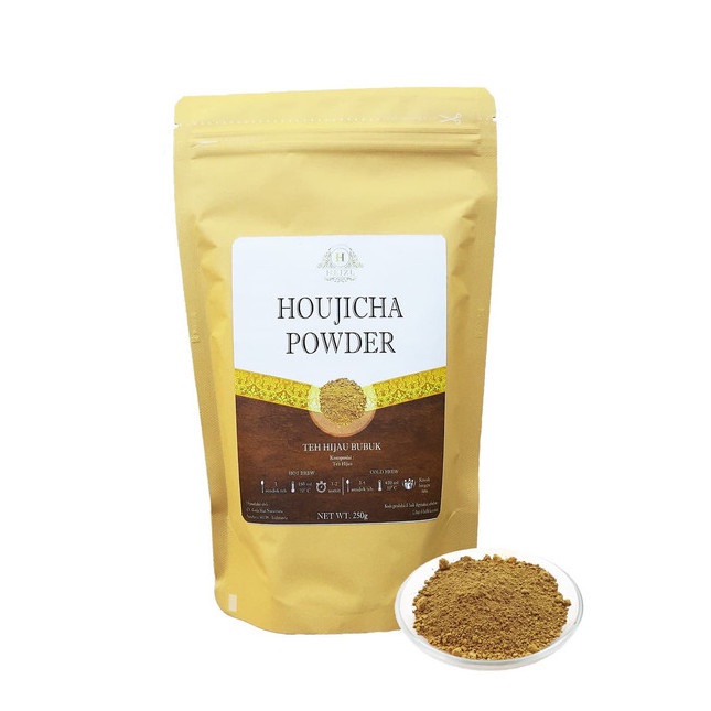 

(BISA COD) Houjicha Powder Japanese Green Tea ( Teh Hojicha Powder Bubuk ) 250gr